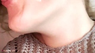 Stepbrother Casually Watching Porn And Cum In Stepsisters Mouth