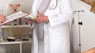 Jarushka Ross Masturbates Herself to Orgasm with Medical Assistance