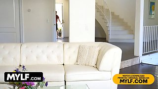 Ava is jumpy about having sex with her bf & her step-mom watches everything & determines to help her out