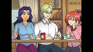 Animated bondage babe gets it hard in the ass at the pool