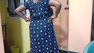 Indian Big Boobs Aunty Walk