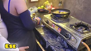 Indian Aunty Sammy Sins Rough Kitchen Fuck - Homemade Doggy Style & Dirty Talk in Hindi