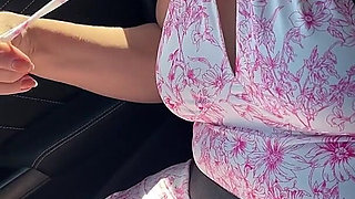 Micro Dress Without Panties for the Slut