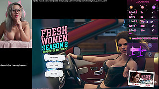 Cute Gamer Girl Gets Super Horny Playing Hentai Game - Live Masturbation Session