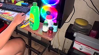 Filipina Stepsis Suck & Swallows Cum While Im Gaming!