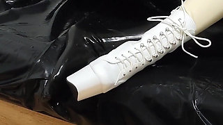 Hot Latex Nurse Got Fucked Hard. Second Angle