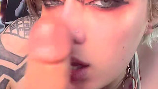 Nose Fetish Cute Goth Rubs Your Cock All Over Her Button Nose Pig Nose Flaring JOI Cum Inside My Nose