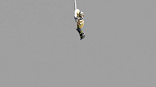 a girl dancing with sword