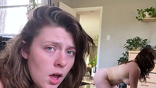 Curly Blonde Teen Records Solo Dildo Masturbation More at