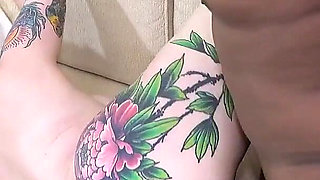 Tattoed Bitch Fucked by BBC