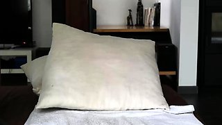 Blonde tight pussy babe solo toy fun in glamour masturbation