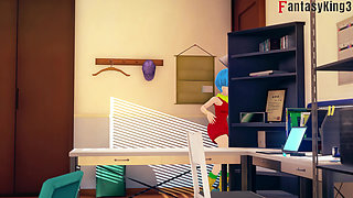 Android 18 convinces Vulma to fuck Gohan - DragonBall Zex Series