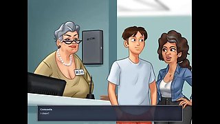 Mature Granny Gives Deep Throat Blowjob - Summertime Saga Hentai