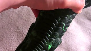 Monster cock dildo for my tight pussy until I squirt