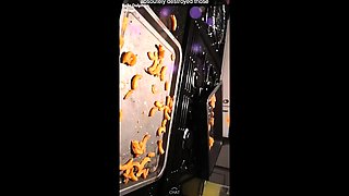 Amateur Teen School Girl in Stockings Playing with Toys 3