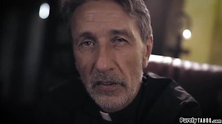 Gia Paige Gets Fucked by Priest for Forgiveness - Big Tits, Big Ass, and Hairy Pussy