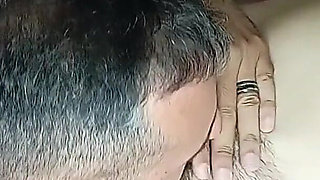 I Show My Big Hairy Pussy to My Husband and He Sucks It Until Giving Me a Delicious Orgasm