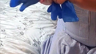 Naughty Nurse Julie Cunningham - Bra Reveal & Teasing Huge Tits