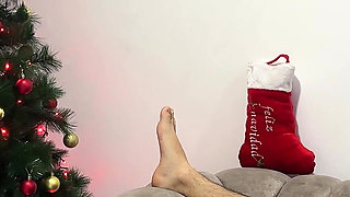 After I Put up the Christmas Tree My Fucking Stepsister Grabs My Balls and Puts Them in Her Mouth, Let's Have a Fuck.