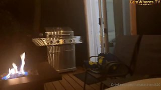 Busty Mommy Receives Hard Black Cock During Family Trip