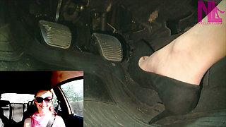Soft Driving in Suede Black Louboutins