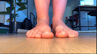 Foot Slave Punished with Spit and Humiliation