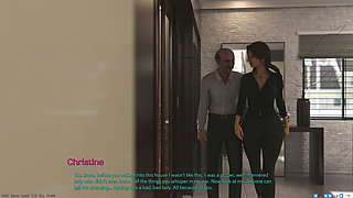 Being a Wife (v1.220p) - P9 - the Cheating Wife Cuckolds Her Husband While on a Phone Call and Gets Caught by Her Stepson