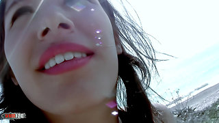 Dolce Elektra: Fucking at the Beach with the Beautiful Arab Dolce Elektra