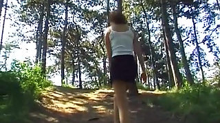 German Teen Fingering Her Pussy Until Big Facial