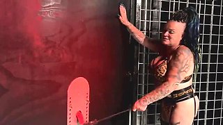 Danish Mistress Gloryhole Handjob & BDSM Punishment for Slave - Mature MILF in Latex