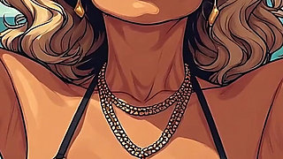Gorgeous Women at the Beach Bikini Art