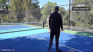 Desperate Teen 18+ Offers Her Petite Young Pussy To Perverted Tennis Coach For College Scholarship - Hope Heaven And Petite Blonde