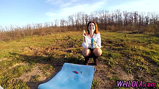Smoking and Relaxing Outdoors