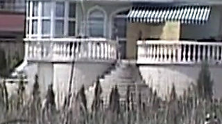Blonde MILF Rides Thick Cock on Outdoor Bench