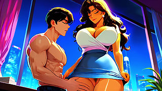Married Peruvian Boss Fucks Her Assistant at Work While Husband Plans Romantic Surprise - Ai Animation