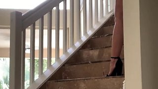 Amateur blondie solo anal masturbation