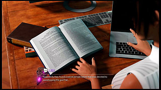 Croft Adventures Hentai Game Parody Ep.5 Lara Find a BBC Gloryhole in the Library Restroom!