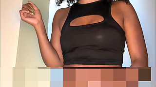 Stripping Down Vertical POV- Goddess Luna Law Strips Down and Shows You Her Perfect Bratty Ebony Ass and Tight Cunt Ripoff Clip