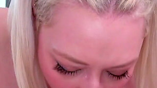 Arielle Aquinas deepthroat throat fuck POV blowjob and cum swallow