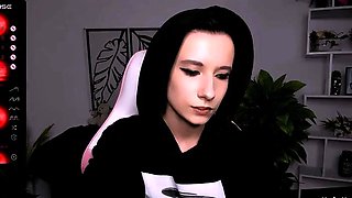 Skinny brinette petite teen very cute tight pussy play