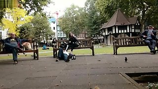 Mistress Evilyne - Public Foot Worship and Humiliation