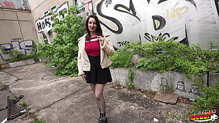 German Scout - German Cougar Ariel Rossi with Big Ass Pick up for First Casting Fuck