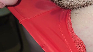 Old Pervert Cums on My Hairy Pussy Big Dick Head