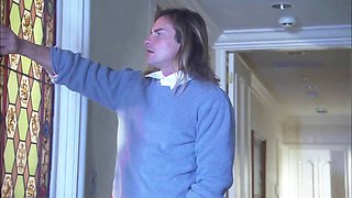 Longhaired lover fucks his wife in their own house