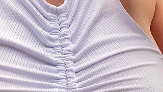 Perfect Braless Tits in Public