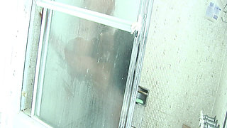 Ebony Ass Stretched Wide by Fist in Shower