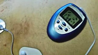 Dominatrix Nika Teases Slave with Electric Shocks on Genitals - Intense Electro BDSM Play