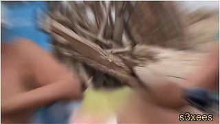 He Masturbates With Her Next Door On The Nudist Beach In Exhibition In Front Of Voyeurs