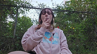 Smoking and Teaseing My Neighbors