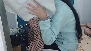 Secret sex between a student girl and a nurse in a medical office